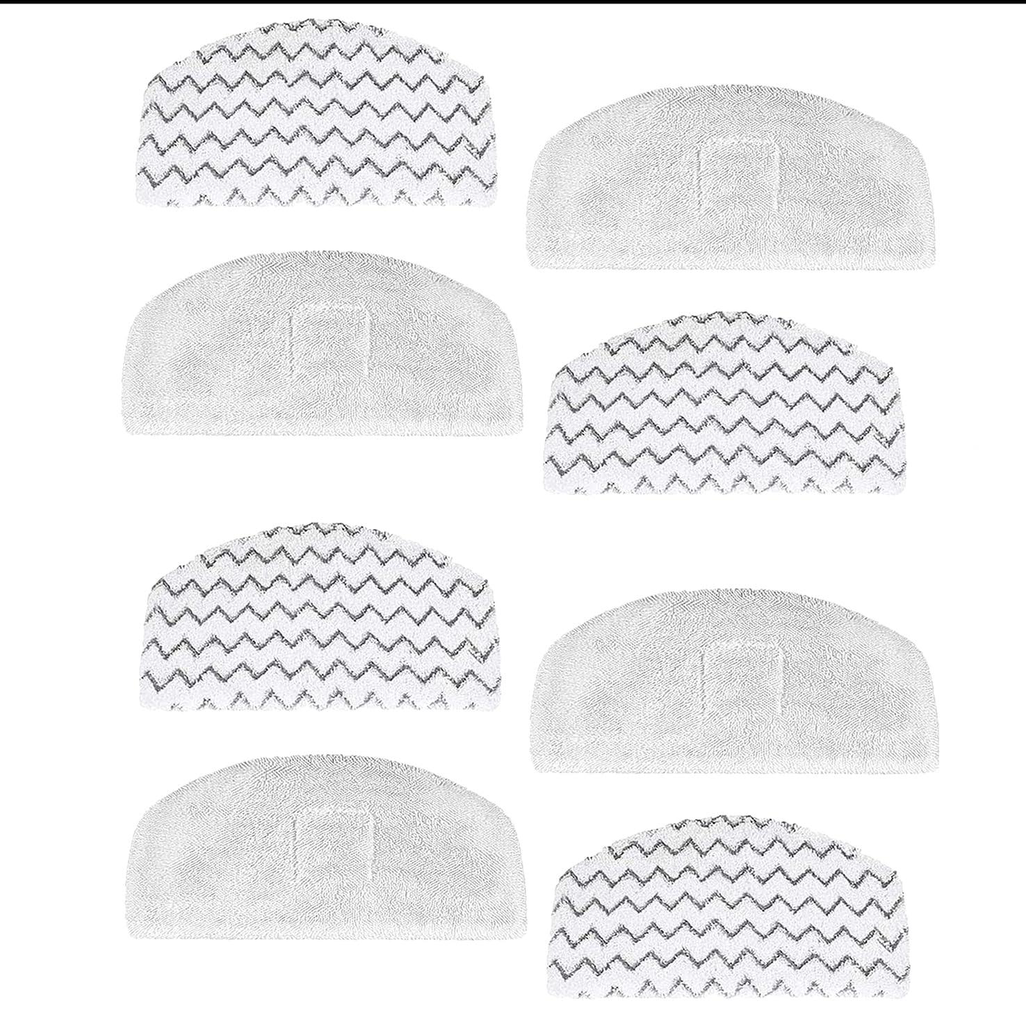Bissell Powerfresh Steam Mop Reusable Replacement Pads - 8 Pack, Compatible with Model 1940 1806 1544 2075 2685A Series