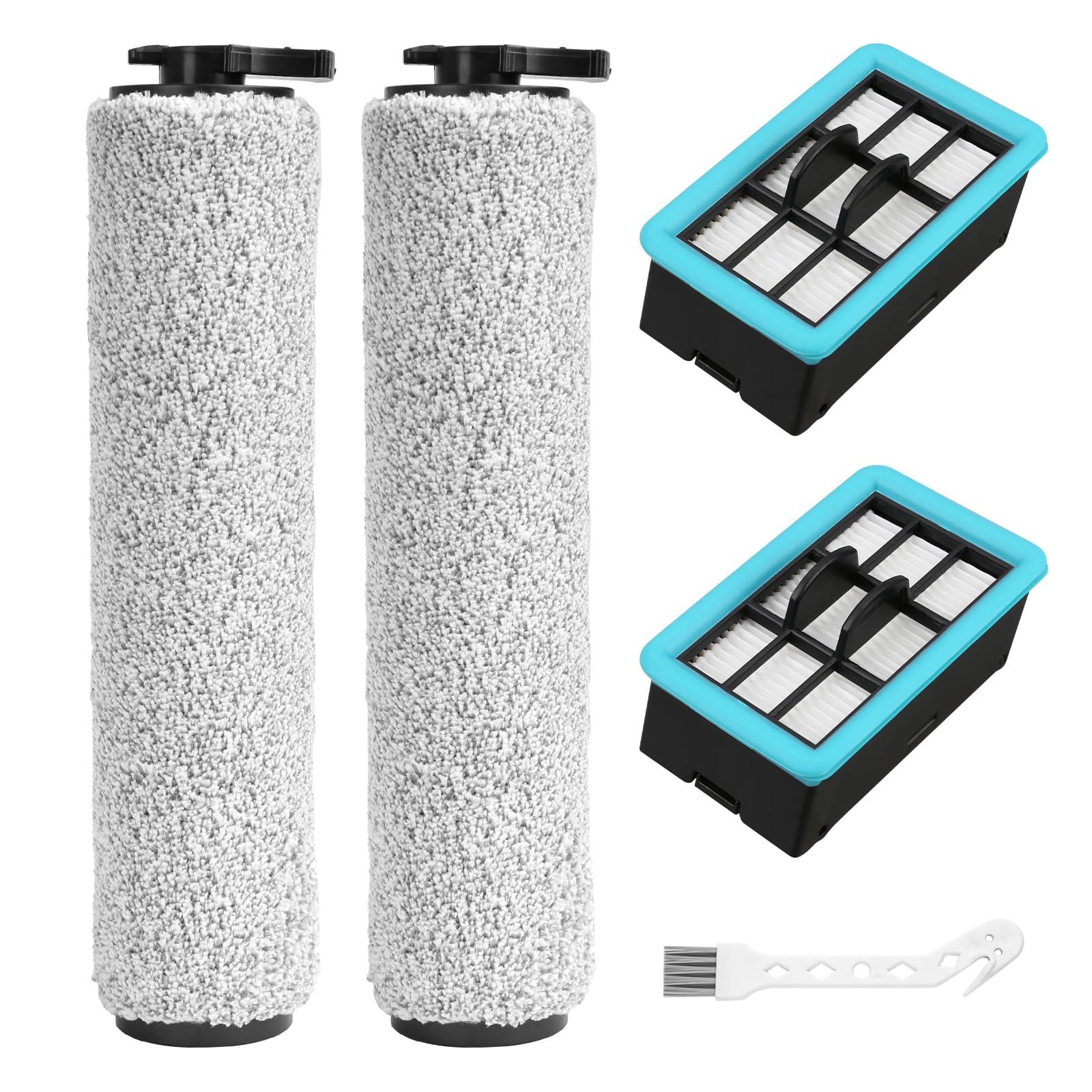 Rongju 3831 Replacement Brushes and Filters for Bissell Crosswave Hard Floor Expert Vacuum 3831 HF2 3845 3847 3848 - Accessory Kit B0555, 1637755, 1632973