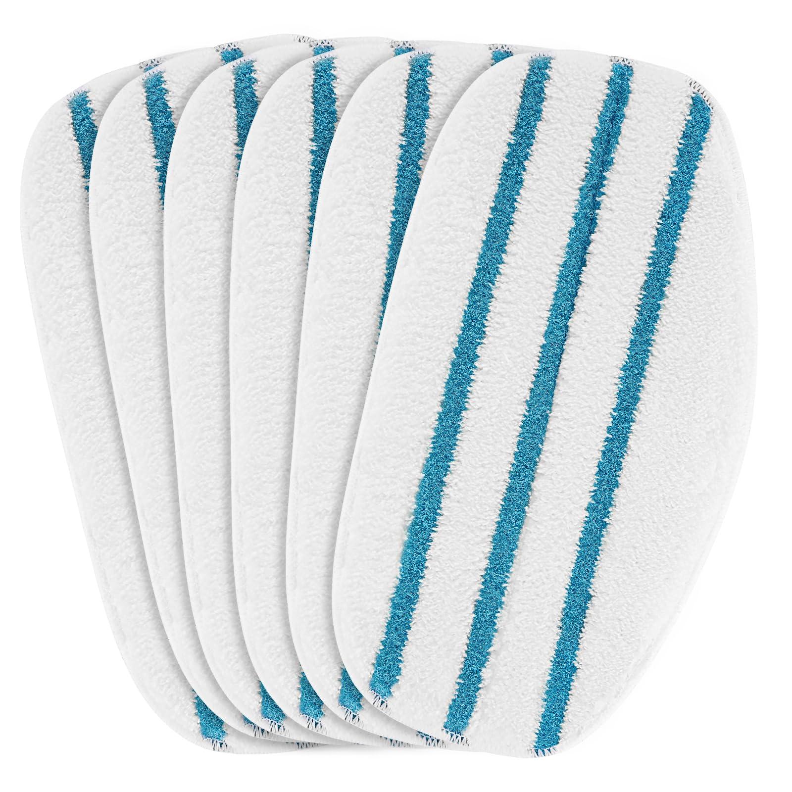 6 Pack Replacement Microfiber Steam Mop Pads for Pursteam Thermapro 10-in-1