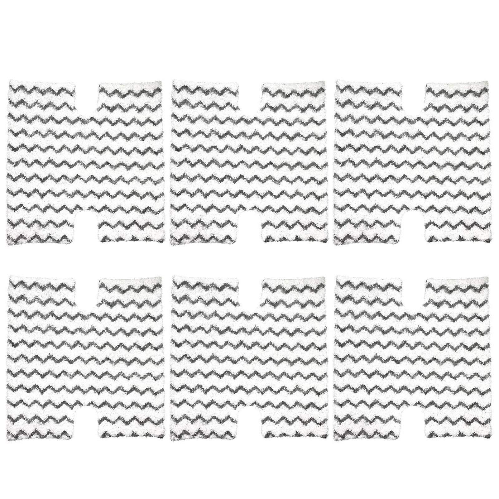 6-Pack Microfiber Steam Mop Pads Replacement for Shark Lift-Away Pro & Genius Mop System