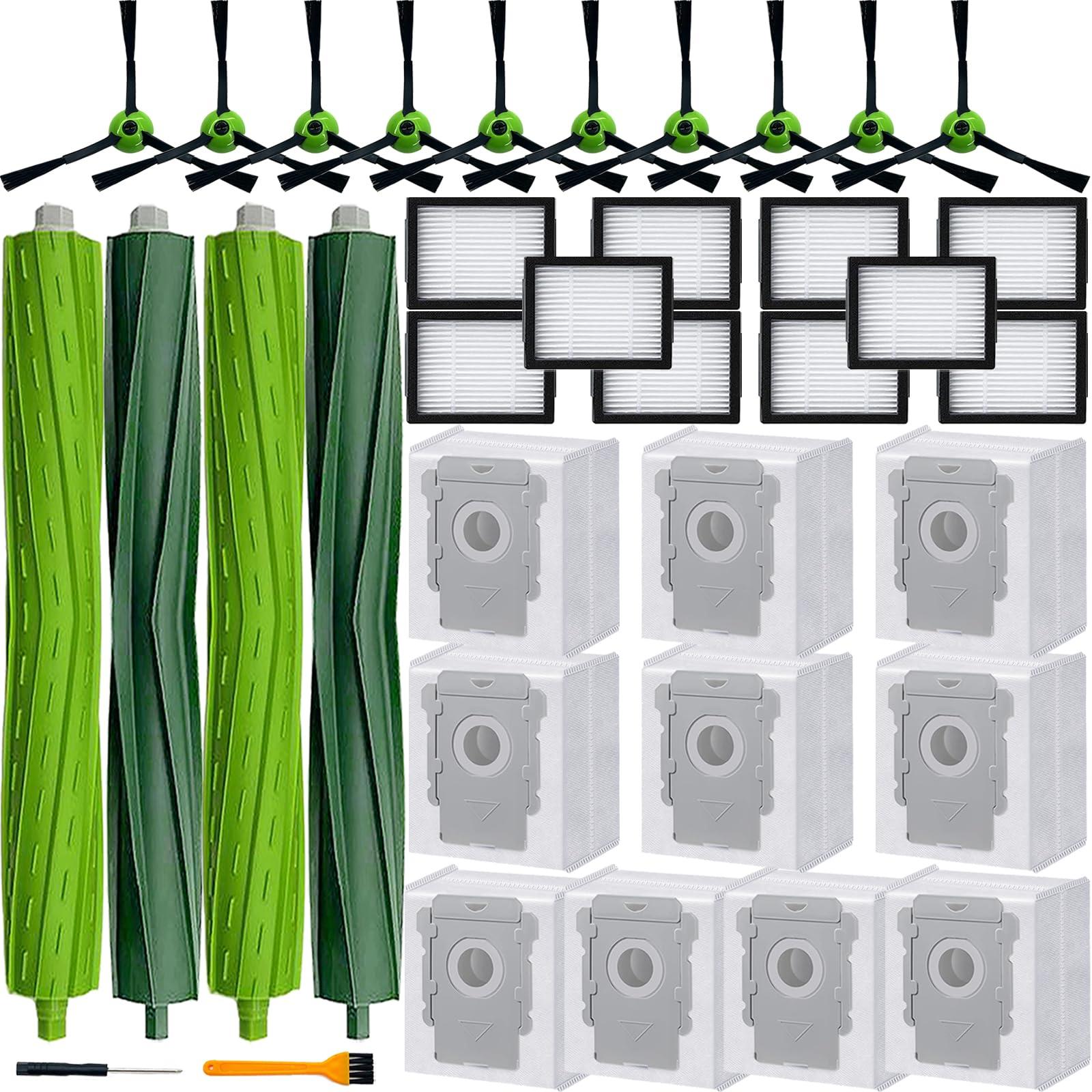Compatible Replacement Parts Set for Roomba i, j, s Series Vacuum Cleaners: Filters, Brushes, and Bags