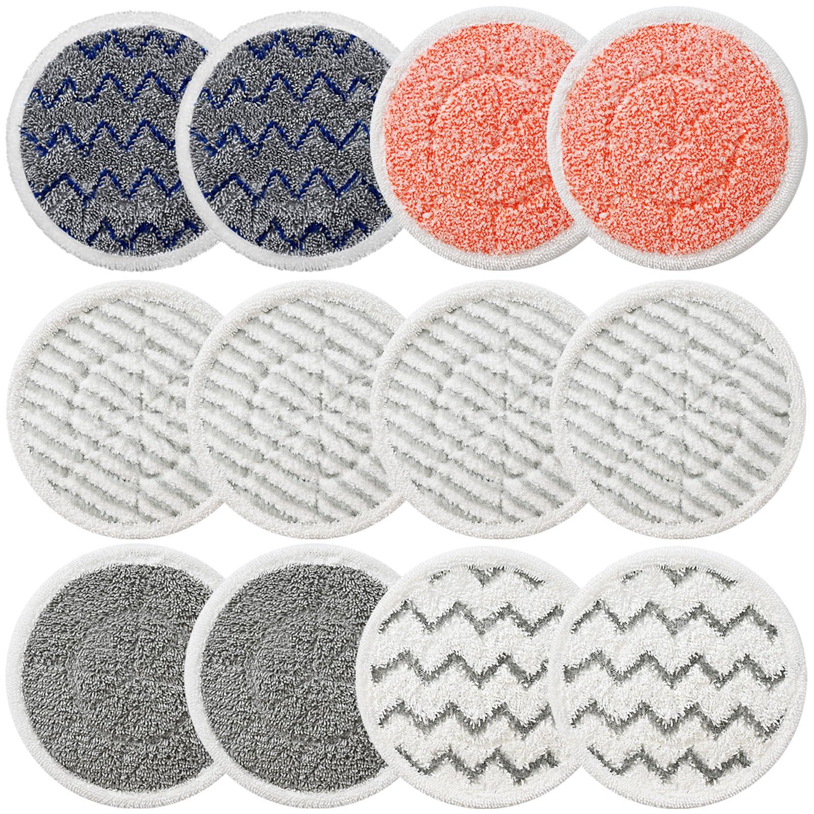 12 Pack Upgraded S7001 Pads Replacement Steam Mop Pads For Shark S8001 S8201 Series, Compatible with S7001 S7000Amz S7001Tgt S7201, Part Model #:Xkitp7000