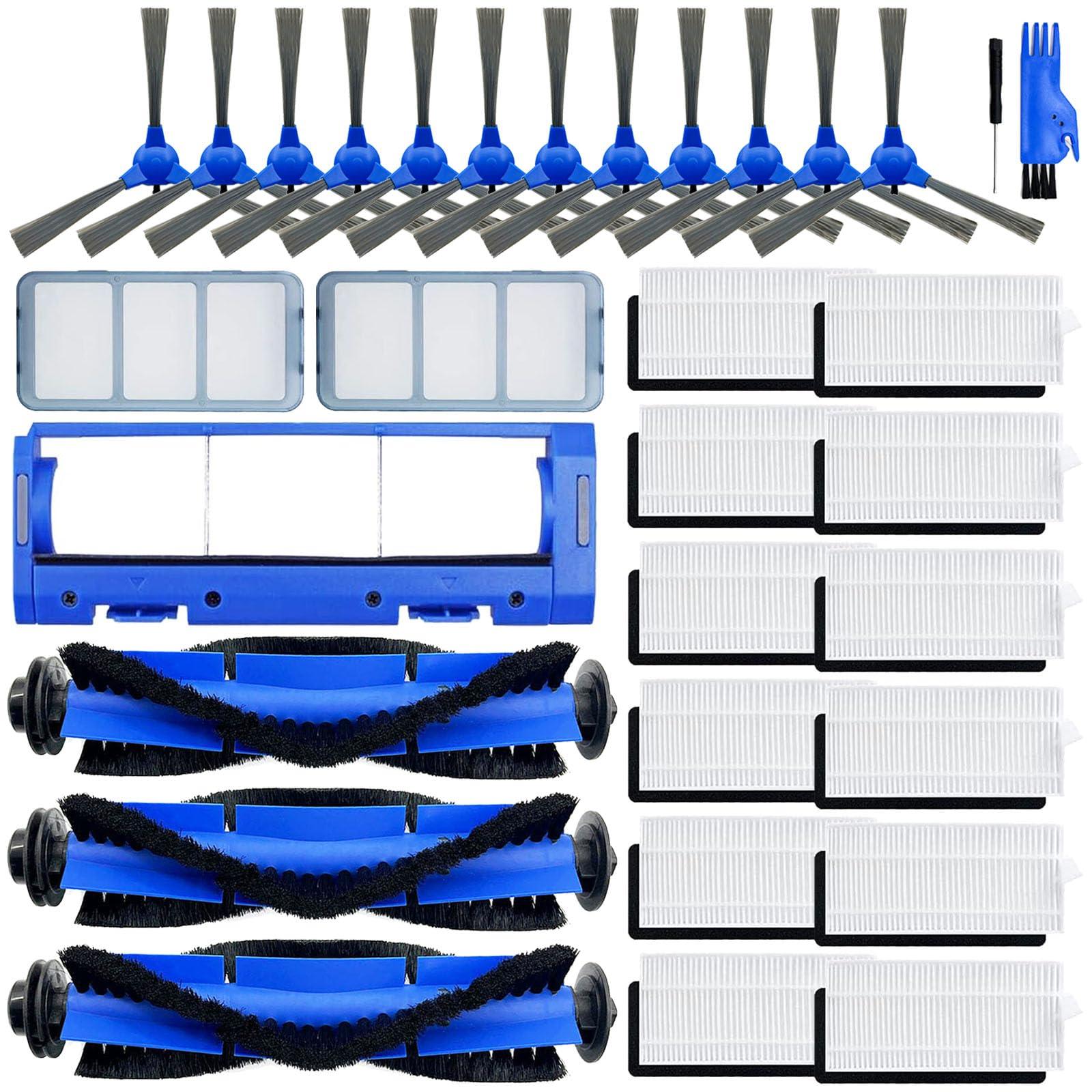 Replacement Parts Kit for Eufy Robovac 11S, 15C, 30C, 12 - Compatible Rolling Brushes, Filters, Side Brushes