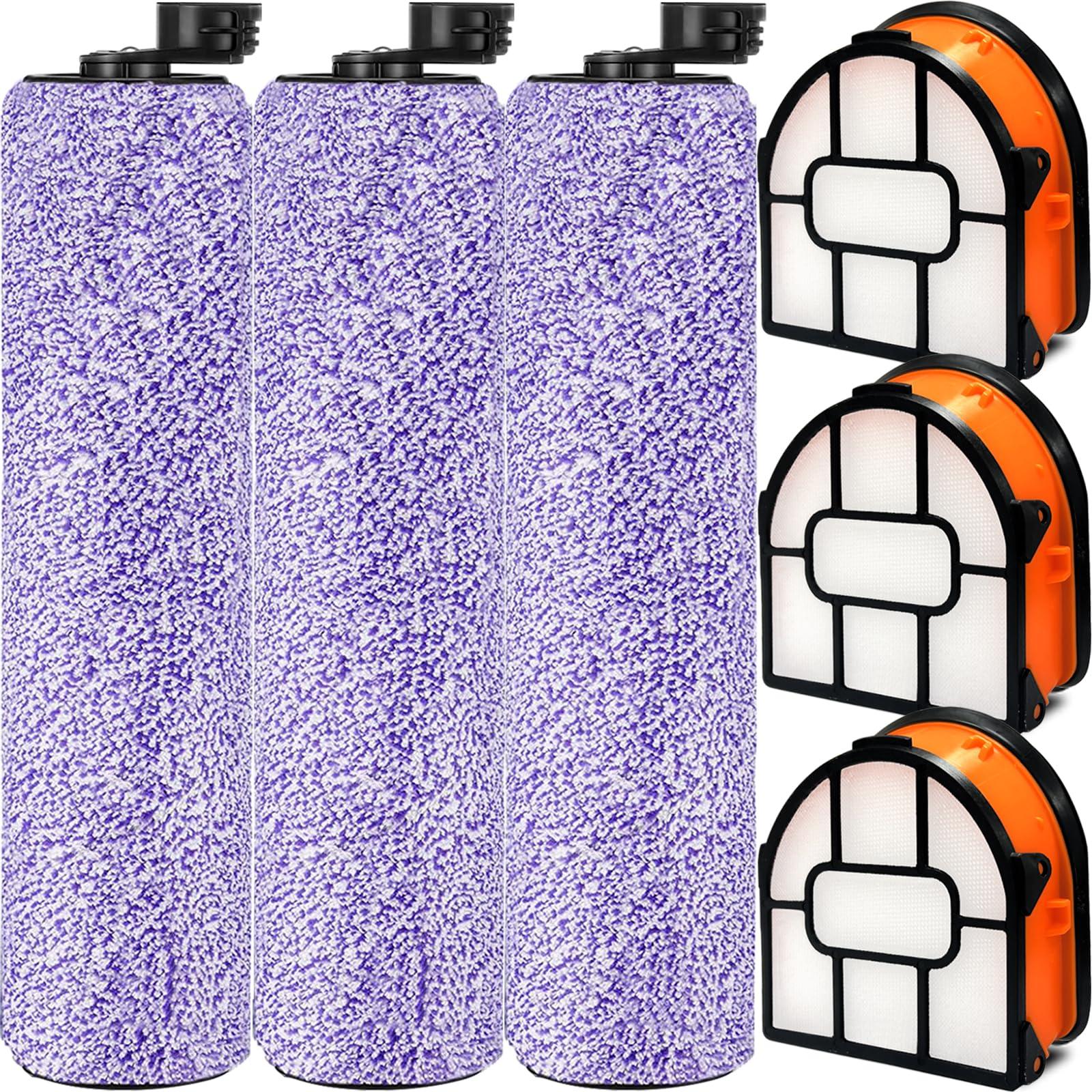 Replacement Brushroll & Filter Bundle for Shark WD101 WD201 WD100 WD200 AW201 WD200C WD201C WD101C AW261 WD160 Hydrovac XL 3-in-1 Vacuum Cleaner - Compatible with WDB1F2 Parts